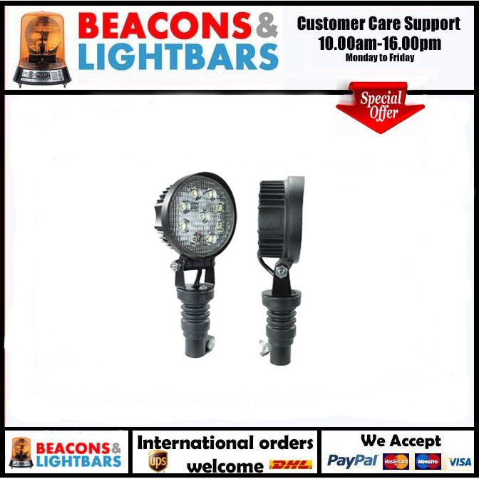 Guardian WL66 10-30v 1400 Lumens Spigot Mount SMD LED Work Lamp PN: WL66